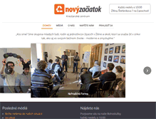 Tablet Screenshot of novyzaciatok.sk